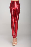 Shiny High-Waist Shimmer Leggings for Women