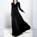 Chic Thick V-Neck Glam Dress