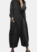 Chic Women's Oversized Denim Overalls