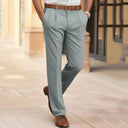 Chic Mid-Rise Straight Leg Trousers