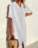 Chic Cotton Shirt Dress for Everyday Style