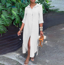 Chic Shirt Dress in Stylish Fabric
