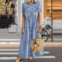 Chic Maxi Denim Dress for Effortless Style