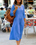 Chic Long Sleeve Tunic Dress