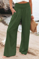 Chic Wide Leg Cotton Trousers