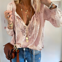 Boho Chic Crocheted Blouse for Women