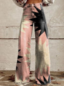 Chic Printed Wide Leg Trousers