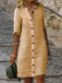 Chic All-Occasion Dress with Unique Fabric