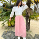 Chic Pleated Maxi Skirt for All Seasons