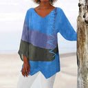 Chic Long-Sleeve Blouse with Relaxed Fit