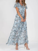 Chic Floral Chiffon Dress for All Occasions