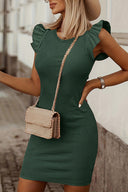Chic Dolman Mini Dress with Sleeves