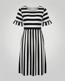 Chic Striped Dress for Warm Days