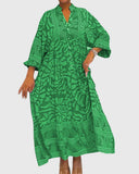 Chic Maxi Dress with Vibrant Print for Any Occasion