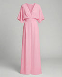 Chic V-Neck Jumpsuit for Effortless Style