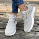 Chic Solid Color Women's Sneakers for Daily Wear