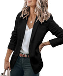 Chic Women's Solid Color Blazer Jacket