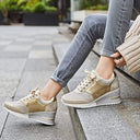 Stylish Wedge Heel Sneakers for Trendy Fashion