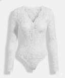 Chic Long Sleeve Lace Bodysuit for Women