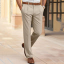 Chic Mid-Rise Straight Leg Trousers