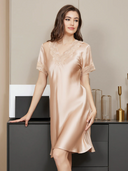 Silk Lace Nightgown for Chic Sleepwear