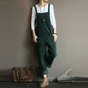 Chic Corduroy Wide Leg Jumpsuit