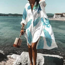 Chic Midi Shirt Dress for Women