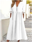Cotton Midi Dress for Effortless Style