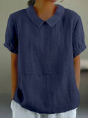 Chic Vintage Collar Top for Any Occasion