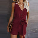 Stylish V-Neck Jumpsuit for Everyday Wear