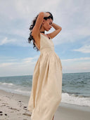 Chic Cotton Maxi Dress for Summer Style