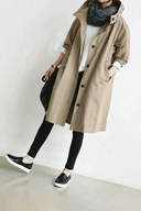 Anna - Stylish Hooded Trench Coat for All Occasions