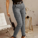 Chic High-Waisted Cargo Trousers