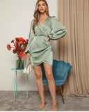 Silk Satin Short Mini Dress for Any Occasion