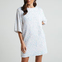 Bell Sleeve Sequin Dress with Glamorous Shine