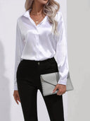 Chic Satin Blouse for Autumn Style