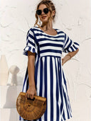 Chic Striped Mini Dress for Effortless Style