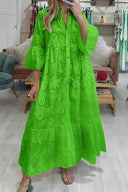 Chic Eyelet Embroidered Dress