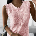 Chic Sleeveless Lace Blouse for All Occasions