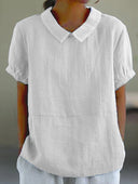 Chic Vintage Collar Top for Any Occasion