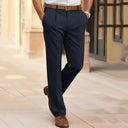 Chic Mid-Rise Straight Leg Trousers