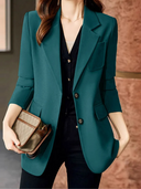 Chic Women's Blazer with Stylish Button Closure