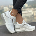 Chic Solid Color Women's Sneakers for Daily Wear