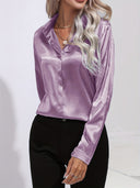 Chic Satin Blouse for Autumn Style