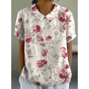 Pastoral Floral Cotton Blouse for Effortless Style