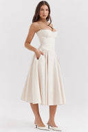 Flattering Waistline Sun Dress for Effortless Style
