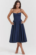 Flattering Waistline Sun Dress for Effortless Style