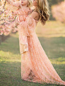 Chic Maternity Chaps & Maxi Dress Set for Photoshoots