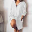 Chic Long-Sleeved Cotton Dress for Every Occasion