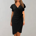 Chic V-Neck Summer Dress with Wrap Waist
